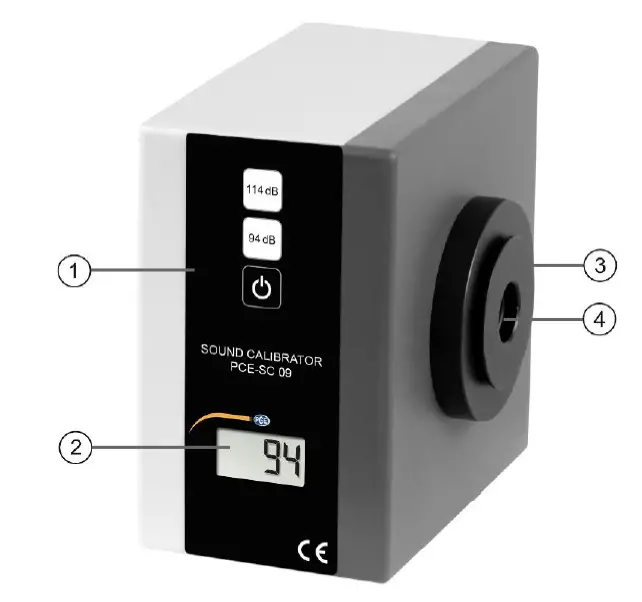 PCE-SC 09 Sound Level Calibrator FIG 2