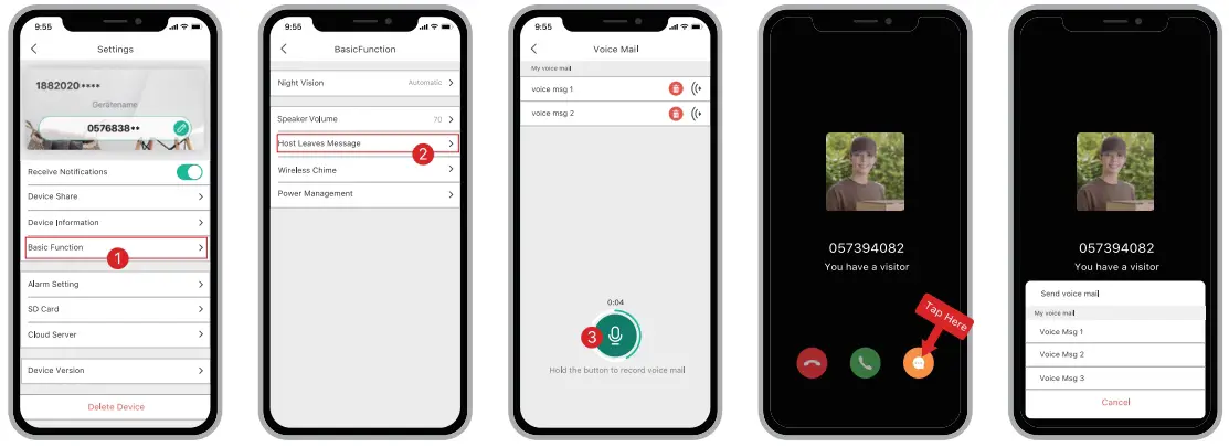 LEAVE VOICE MESSAGES