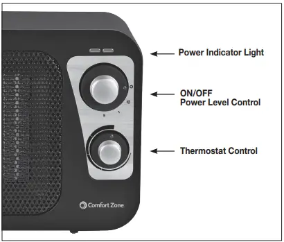 COMFORT-ZONE-CZ470BKB-EU-Retro-Design-Fashion-Ceramic-Heater-fig-1
