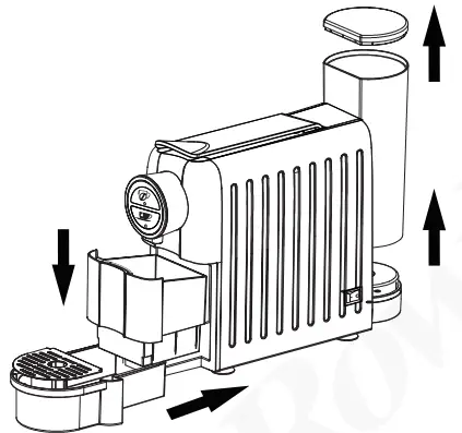 Rowlett DE205 Coffee pod machine - fig1