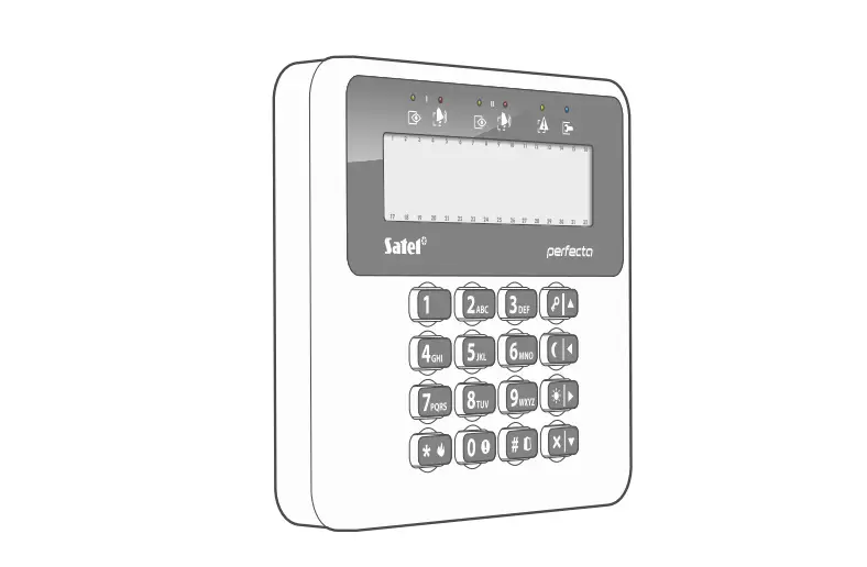 Satel Prf-lcd-wrl Wireless Keypad User Manual