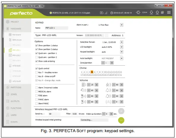 SATEL PRF-LCD-WRL Wireless keypad-fig14