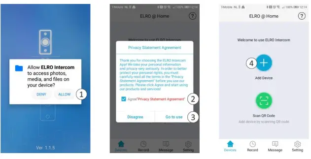 ELRO 1DOOR PUSH IP VIDEO DOOR INTERCOM - ELRO Intercom app