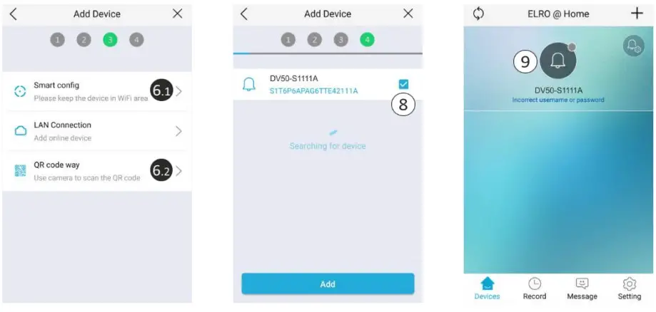 ELRO 1DOOR PUSH IP VIDEO DOOR INTERCOM - Smart Config2