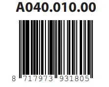 Cougar Offside football table A040.010.00 - bar code