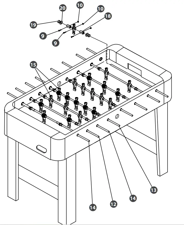 Cougar Offside football table A040.010.00 - fig5