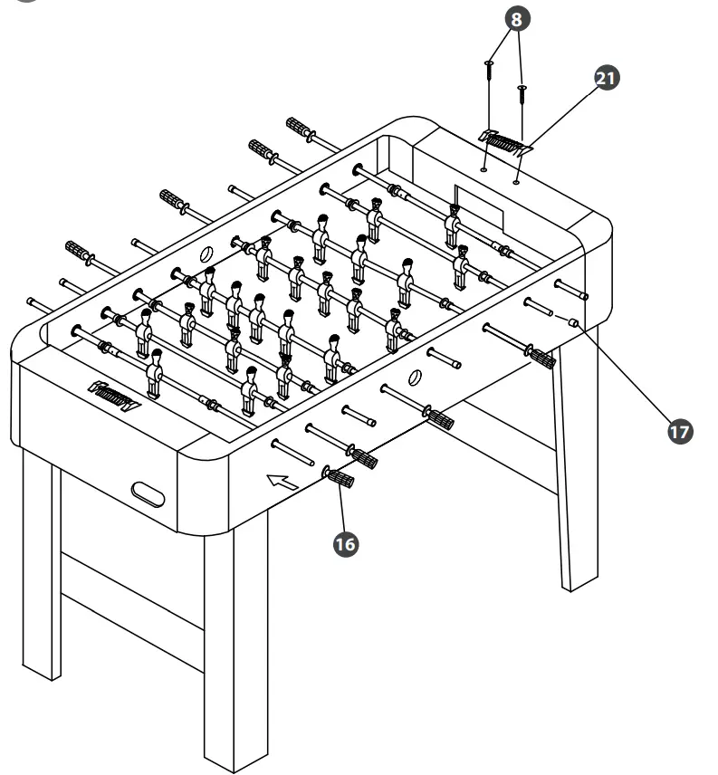 Cougar Offside football table A040.010.00 - fig6