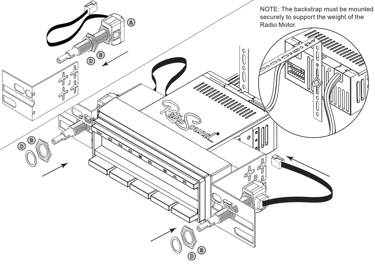 RetroSound 1956-57 Wonder Bar 1 Radio - Installation 2