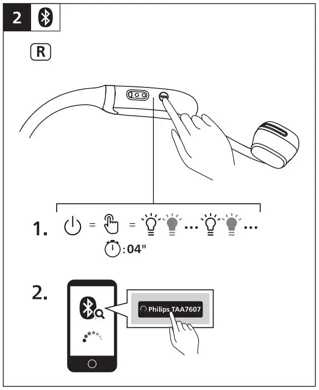 PHILIPS TAA7607 Sports Headphones User Manual - Installation 2