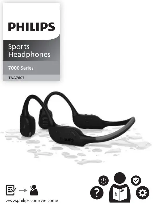 PHILIPS TAA7607 Sports Headphones User Manual