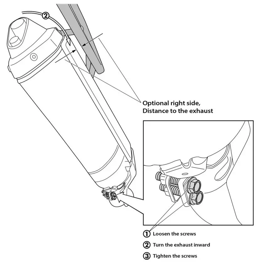 TOURATECH CRF1100L Stainless steel side case holder for Honda Instruction Manual - How to Use