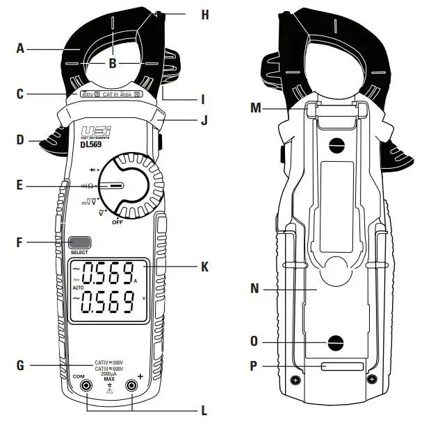UEi-TEST-iNSTRUMENT-DL569-Dual-Display-Clamp-Meter-2
