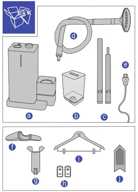 SteamOne ES200 GEORGE Powerful Vertical Steam Steamer - overview 1