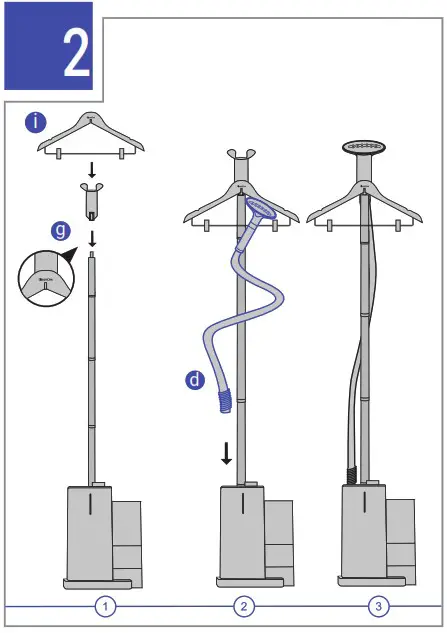 SteamOne ES200 GEORGE Powerful Vertical Steam Steamer - overview 3