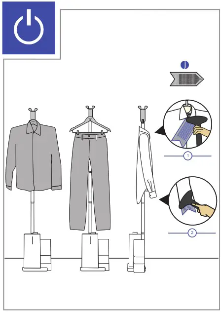 SteamOne ES200 GEORGE Powerful Vertical Steam Steamer - overview 7