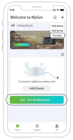 Growatt INFINITY 1500 Portable Power Station - app1