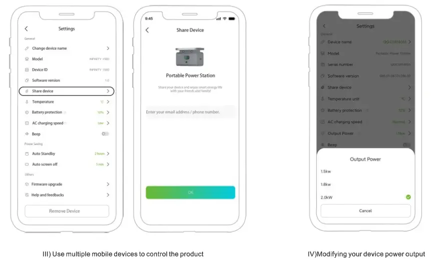 Growatt INFINITY 1500 Portable Power Station - led disply7