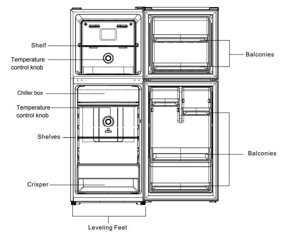 eurotech T-RF211WH Refrigerator - Figure 1
