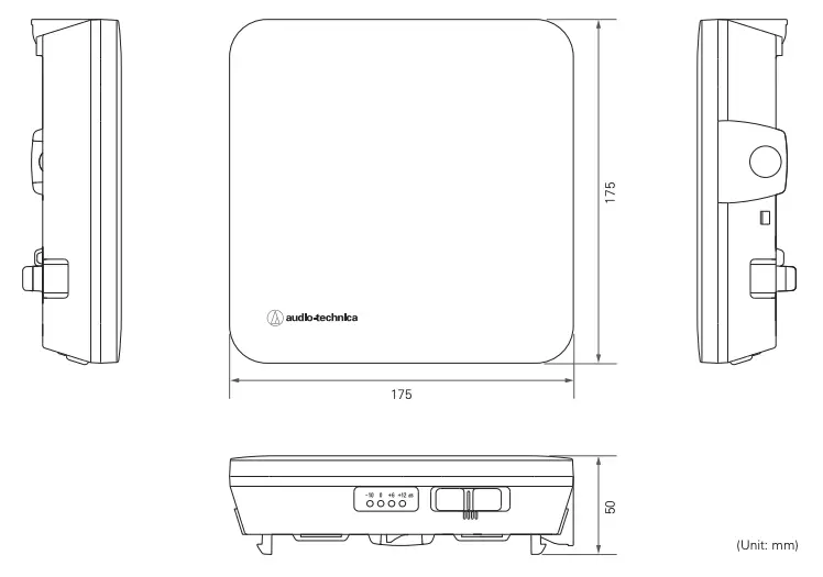 Main unit dimensions