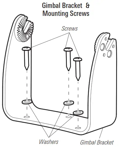 HUMMINBIRD 740137 1 Autopilot Gimbal Mount - Gimbal Bracket1