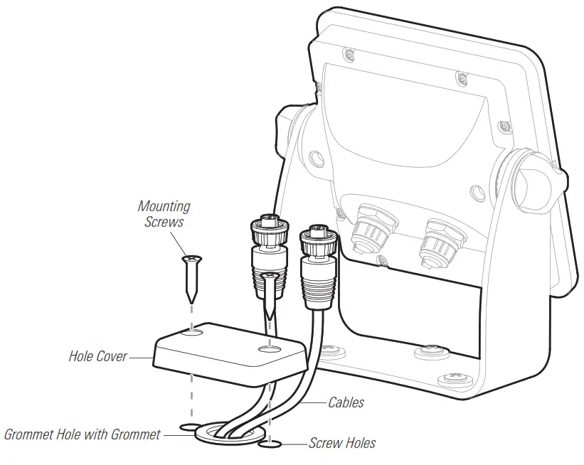 HUMMINBIRD 740137 1 Autopilot Gimbal Mount - Gimbal Bracket2