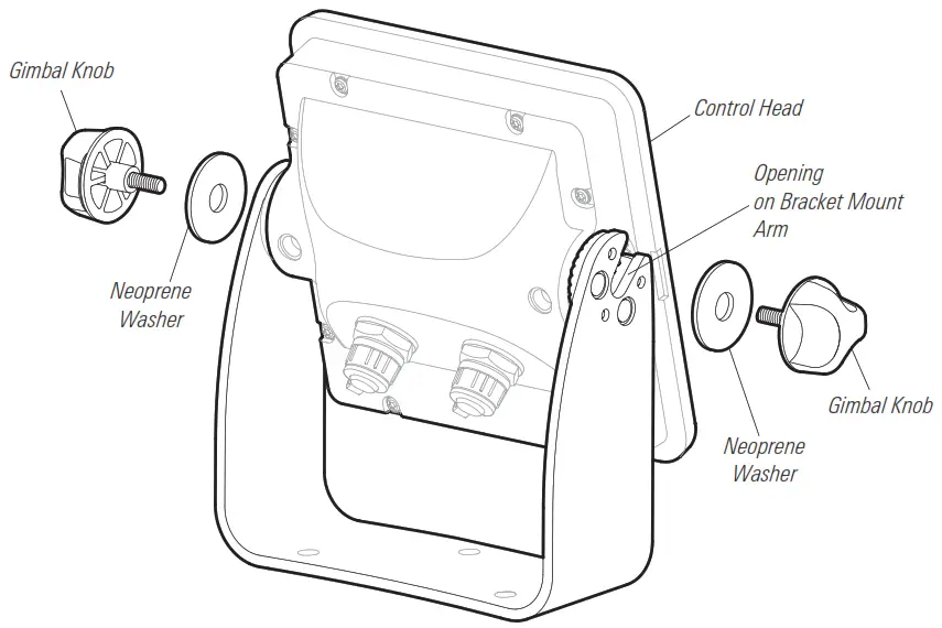 HUMMINBIRD 740137 1 Autopilot Gimbal Mount