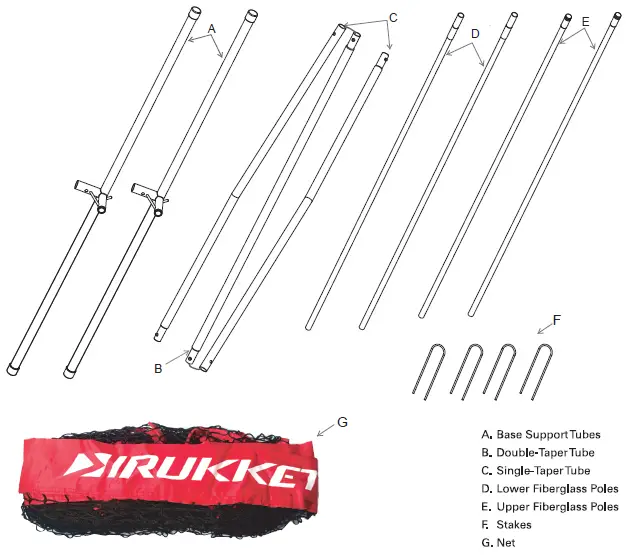 RUKKET SPORTS BARR100 Multi-Sport Barrier Net 1