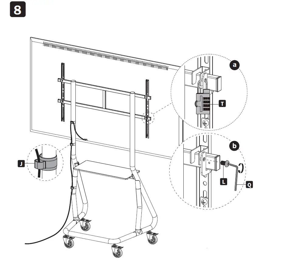 TRIPP-LITE DMCS60105HDS Heavy-Duty Streamline Mobile Cart fig 12