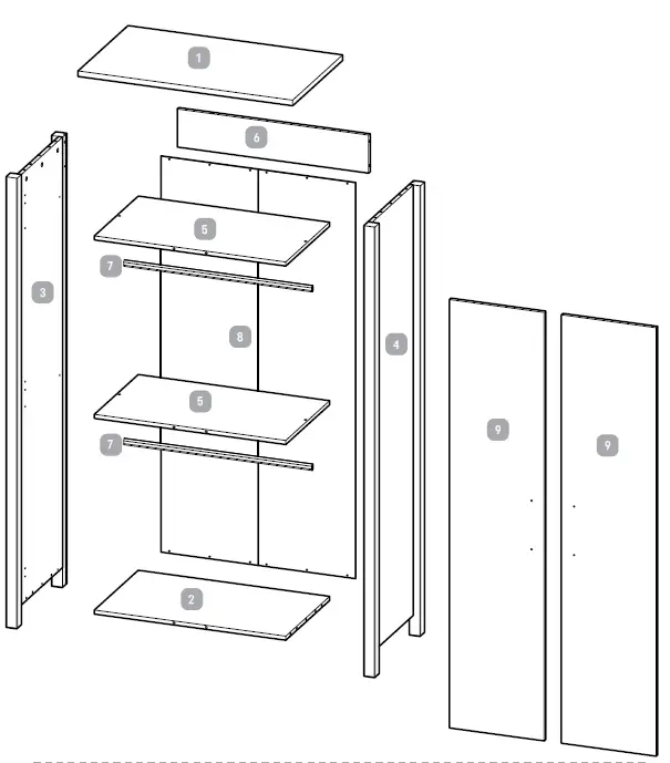 Silver Cross Primrose Hill Wardrobe fig (2)