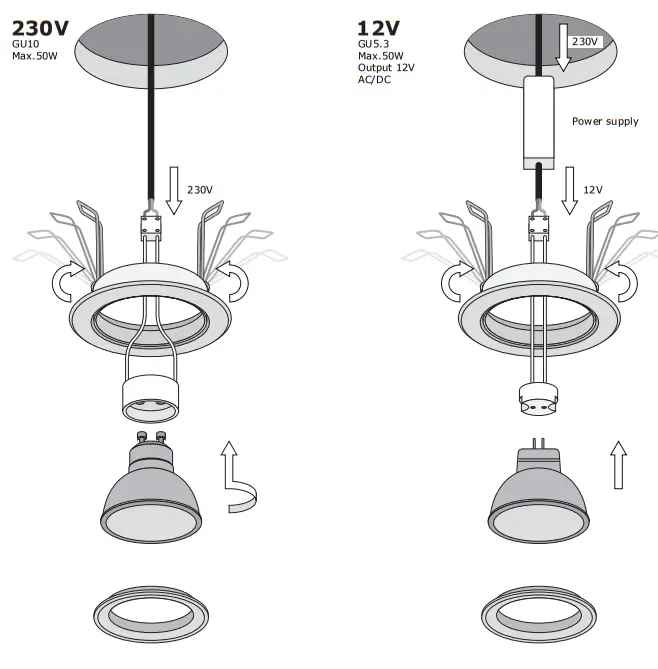 UPHIX Verona Round Light - Fig 1
