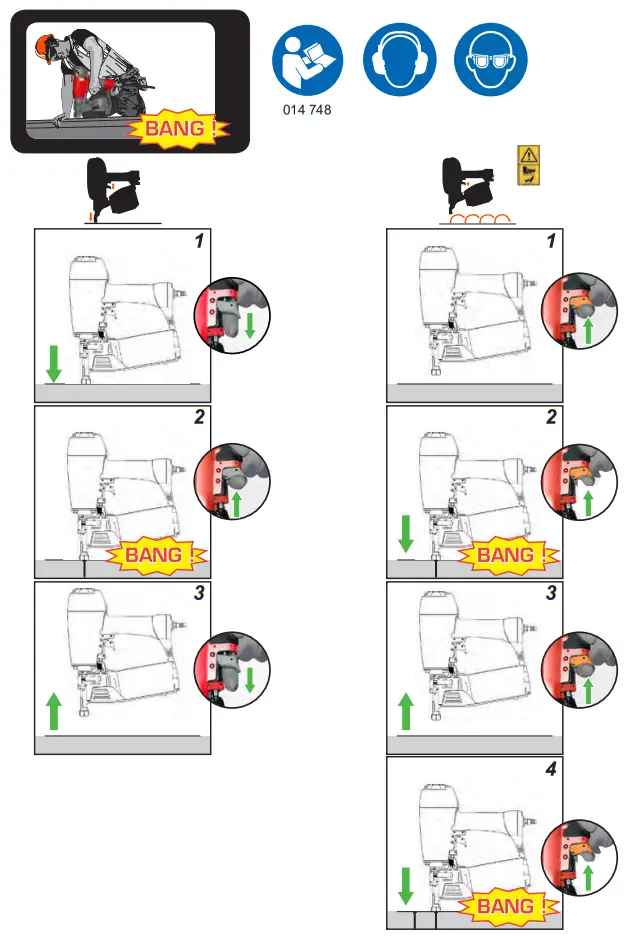 haubold RNC45R Pneumatic Coil Roofing Nailer - fig 6