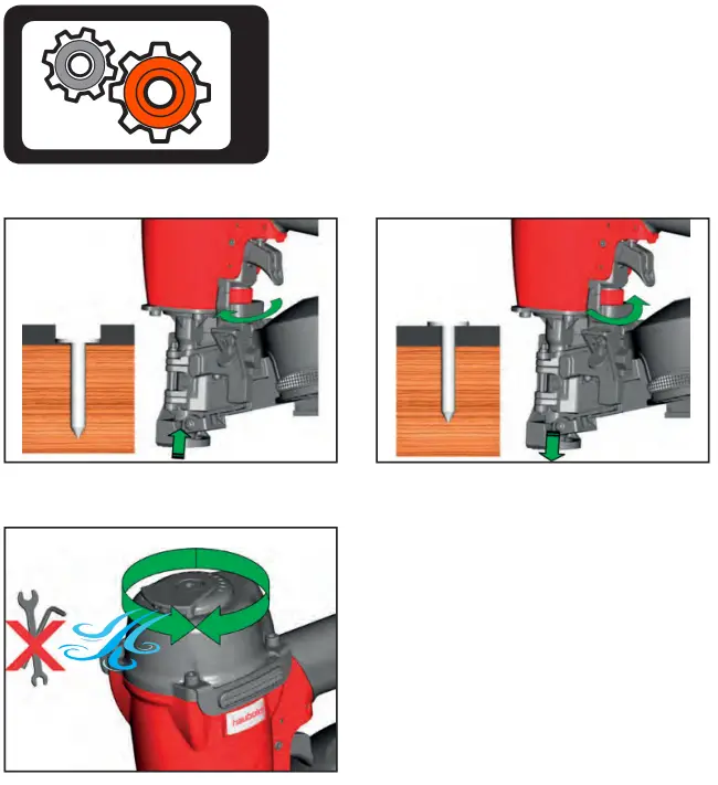 haubold RNC45R Pneumatic Coil Roofing Nailer - fig 7