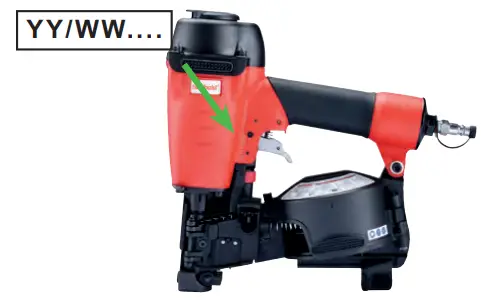 haubold RNC45R Pneumatic Coil Roofing Nailer - fig 9