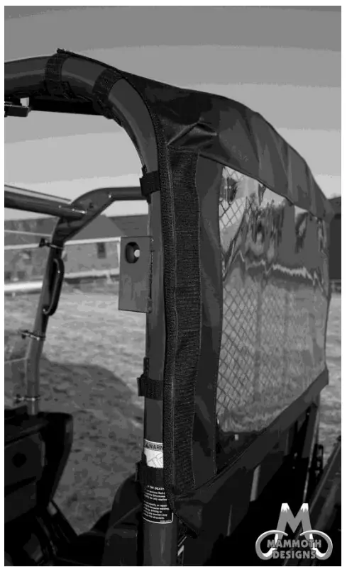 FALCON RIDGE KU-RTVX900-RW01 Soft Rear Window Installation Fig