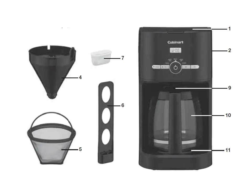 Cuisinart DCC-1120 Series 12 Cup Classic Coffee Maker fig 2