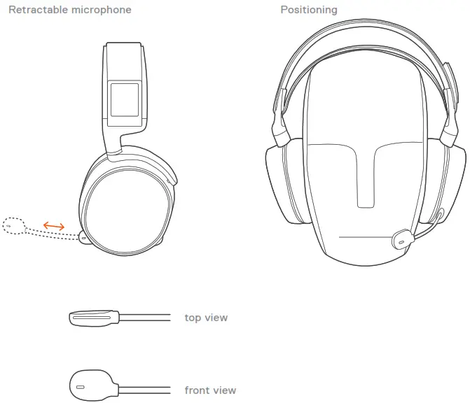 steelseries HS ARCTIS PRO High Fidelity Gaming Headset - MICROPHONE