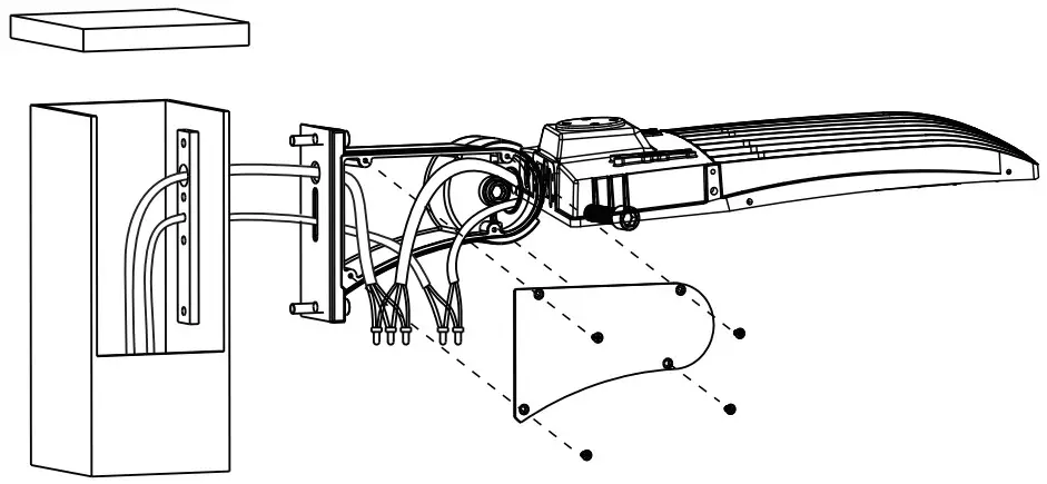 super bright LED PLLD4 LED Parking Lot Area Light - Figure 3
