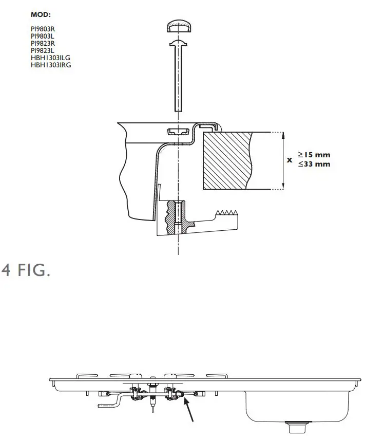 DOMETIC Cooking Hobs and Monobloc Combinations Instruction Manual - Fig 22