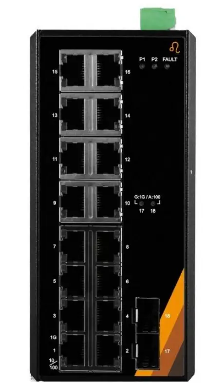 Leonton EG21802 SFP 18 Port Industrial Gigabit Ethernet Switch