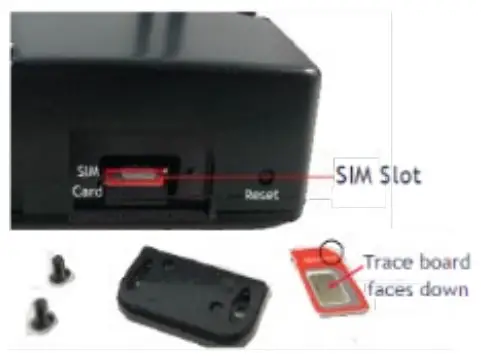 Inserting SIM card
