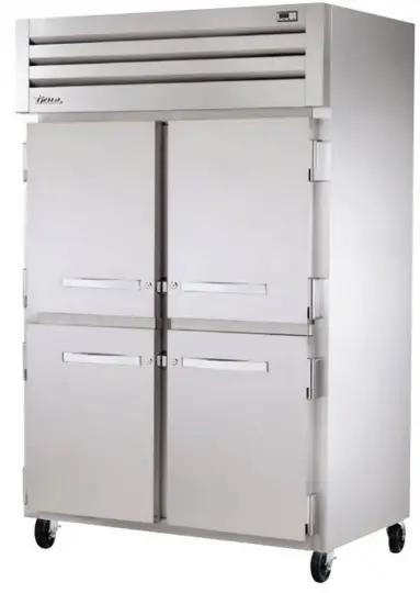 TRUE-STG2H-4HS-Two-Section-Reach-In-Solid-Half-Swing-Door-Mobile-Heated-Cabinet-PRO