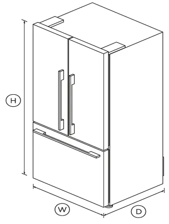 FISHER-and-PAYKEL-RF522ADW5-79cm-487L-Freestanding-French-Door-Refrigerator-fig-1