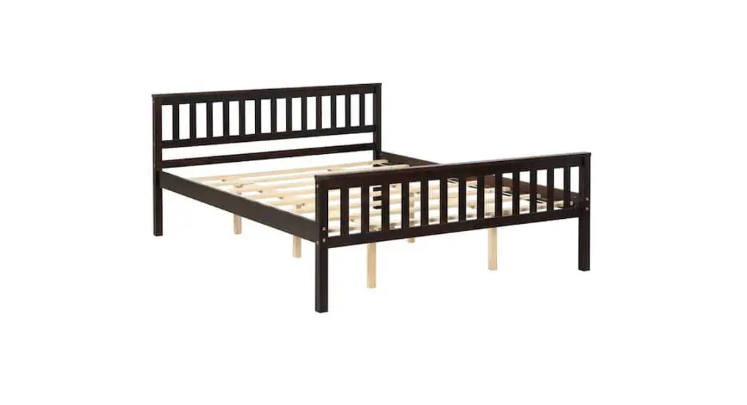 The Home Depot Hy01987y Wood Frame Queen Platform Bed Instruction Manual