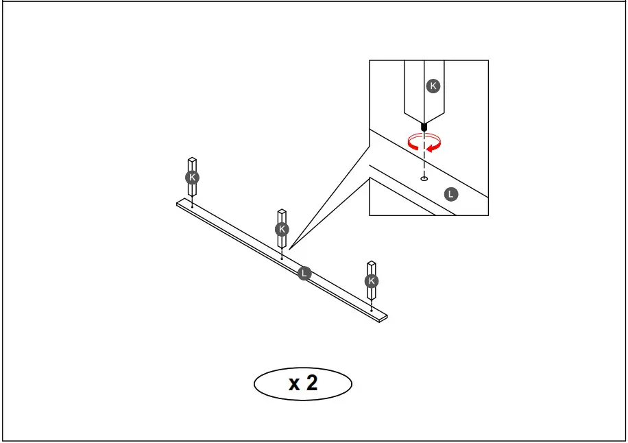 THE HOME DEPOT HY01987Y Wood Frame Queen Platform Bed - STEP 4