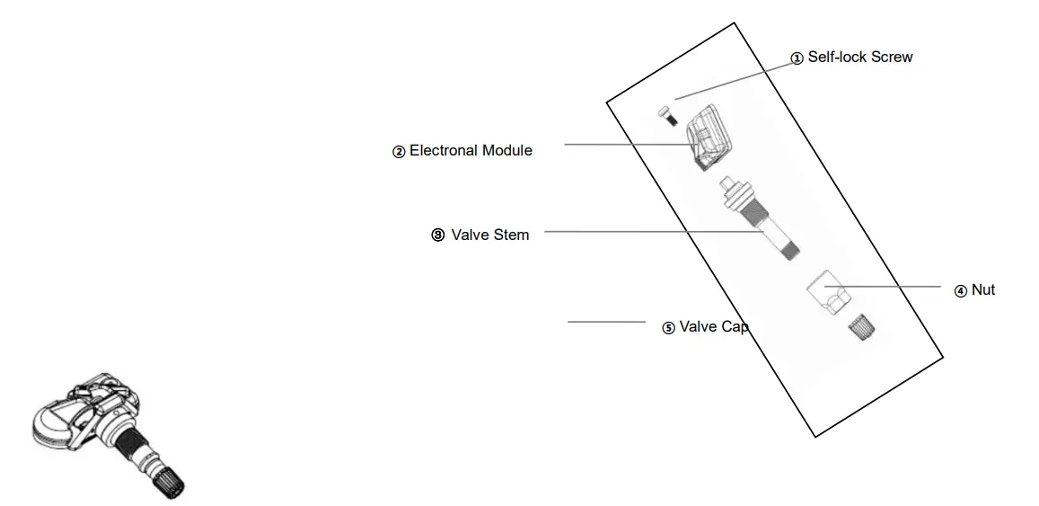 Baolong Huf Shanghai Electronics TMSS5B5 TPMS Sensor