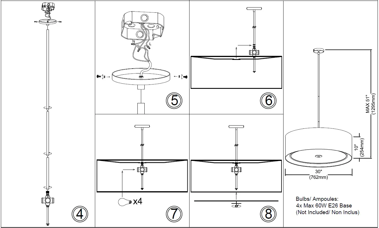 Dainolite-POR-304P-MB-WH-4-Light-Incandescent-Pendant- (4)