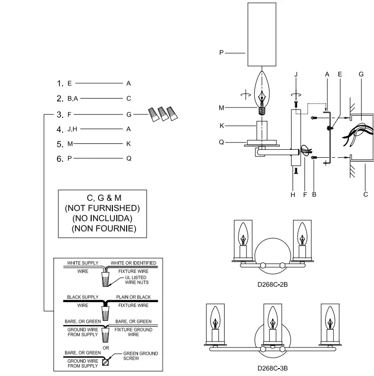 DESIGNERS FOUNTAIN D268C-3B-MB Black Traditional Vanity Light Bar-fig2