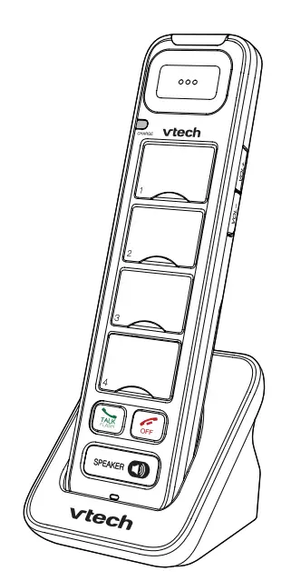 Put the handset in the charge