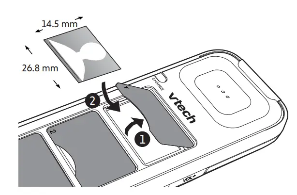 Insert photos for speed dial keys