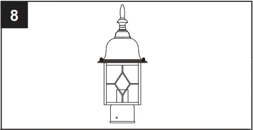 Harbor Breeze AL0344MORB Outdoor Post Light Outdoor Post Light - INSTALLATION 7